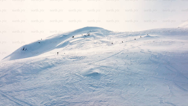 Hiking in Riksgränsen: A snowy mountain adventure