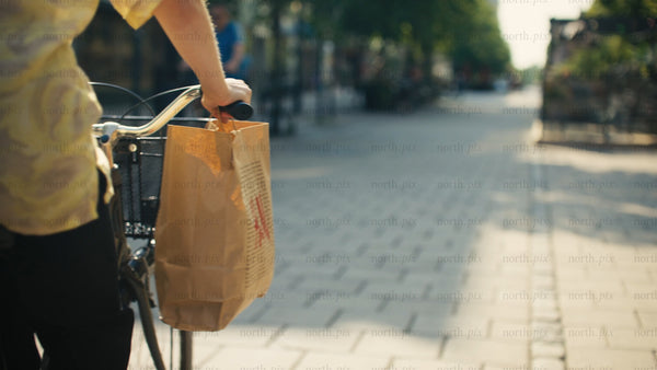 Cycling through Luleå: A summer day's shopping adventure