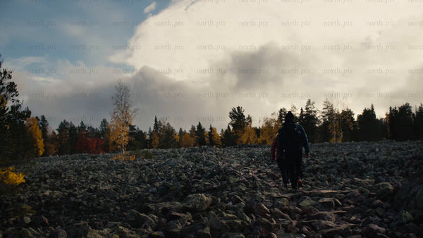 Autumn Hike in Luleå, Sweden: Exploring the Rocky Bällingeberget Terrain