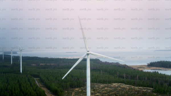 Wind turbines on Haraholmen island: Renewable energy in the Nordic archipelago