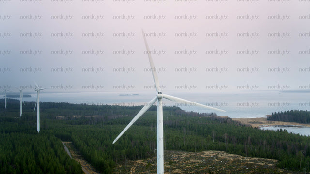 Wind turbines on Haraholmen island: Renewable energy in the Nordic archipelago