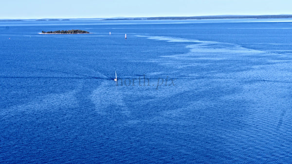 Summer Sailing in the Junkön Archipelago, Lulea, Sweden: A Bright Day Drone View