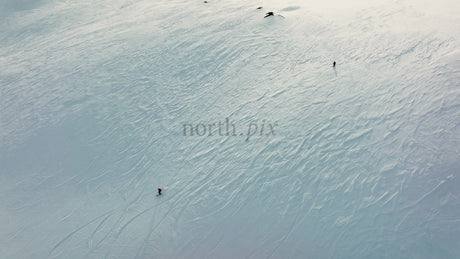 Skiing in Riksgränsen: Aerial View of Winter Sports in Sweden