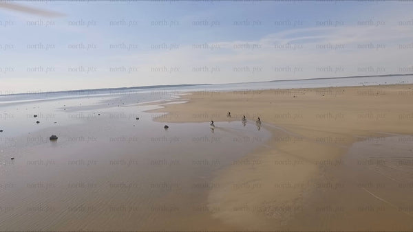 Summer fatbiking adventure on Sandön beach in Luleå