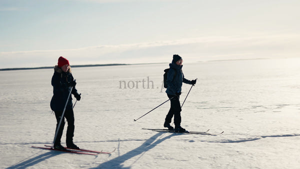 Winter Cross-Country Skiing in Luleå Archipelago, Sweden