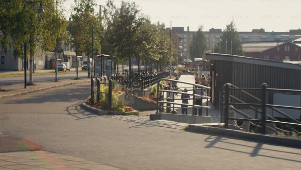 POV driving in Luleå: A sunny summer day in the city