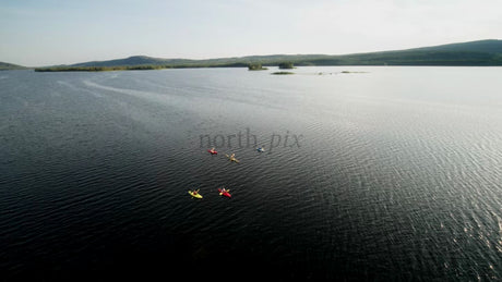 Summer Kayaking in Luleå, Sweden: A Drone's Eye View of a Peaceful Paddle