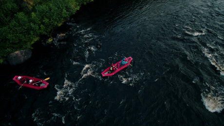 River Rafting in Gunnarsbyn, Sweden During Summer