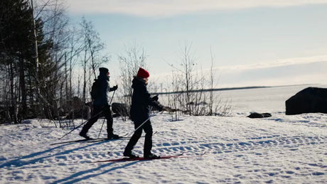 Cross-Country Skiing in Winter on the Luleå Archipelago, Sweden