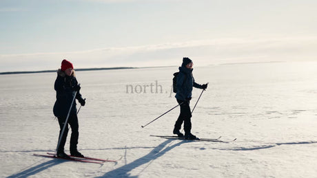 Winter Cross-Country Skiing in Luleå Archipelago, Sweden