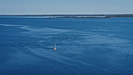 Sailboat in Luleå Archipelago: A Sunny Summer Day