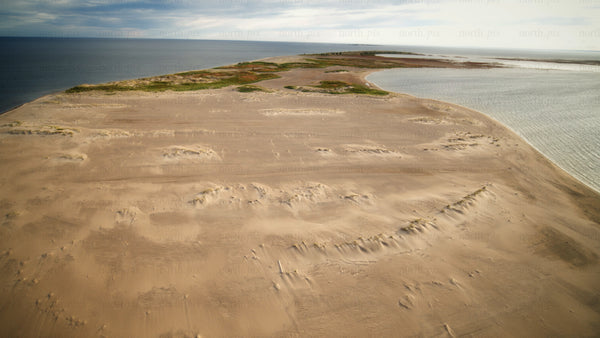 Aerial view of Skvalpen archipelago: Summer day in Luleå