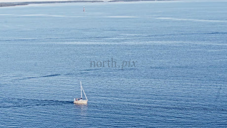 Summer Sailing in the Junkön Archipelago, Luleå, Sweden: A Tranquil Coastal Drone View