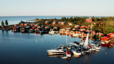 Brändöskär Archipelago at Sunset: A Tranquil Summer Evening in Luleå, Sweden