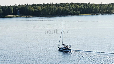 Summer Sailing in the Junkön Archipelago, Luleå, Sweden: A Drone's Perspective