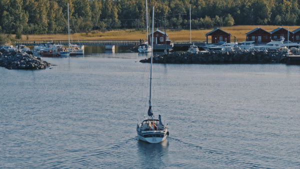 Summer sailing in Luleå: A drone's-eye view of junkön archipelago