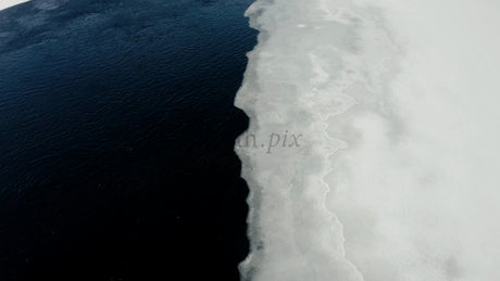 Frozen River in Luleå, Sweden: A Winter to Spring Transition